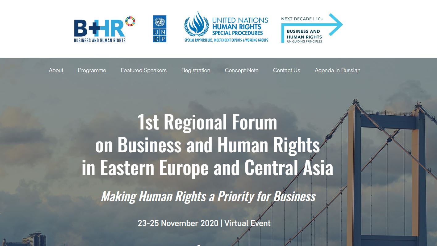 Beogradski centar za ljudska prava na prvom Regionalnom forumu ‘Biznis i ljudska prava u Istočnoj Evropi i Centralnoj Aziji’
